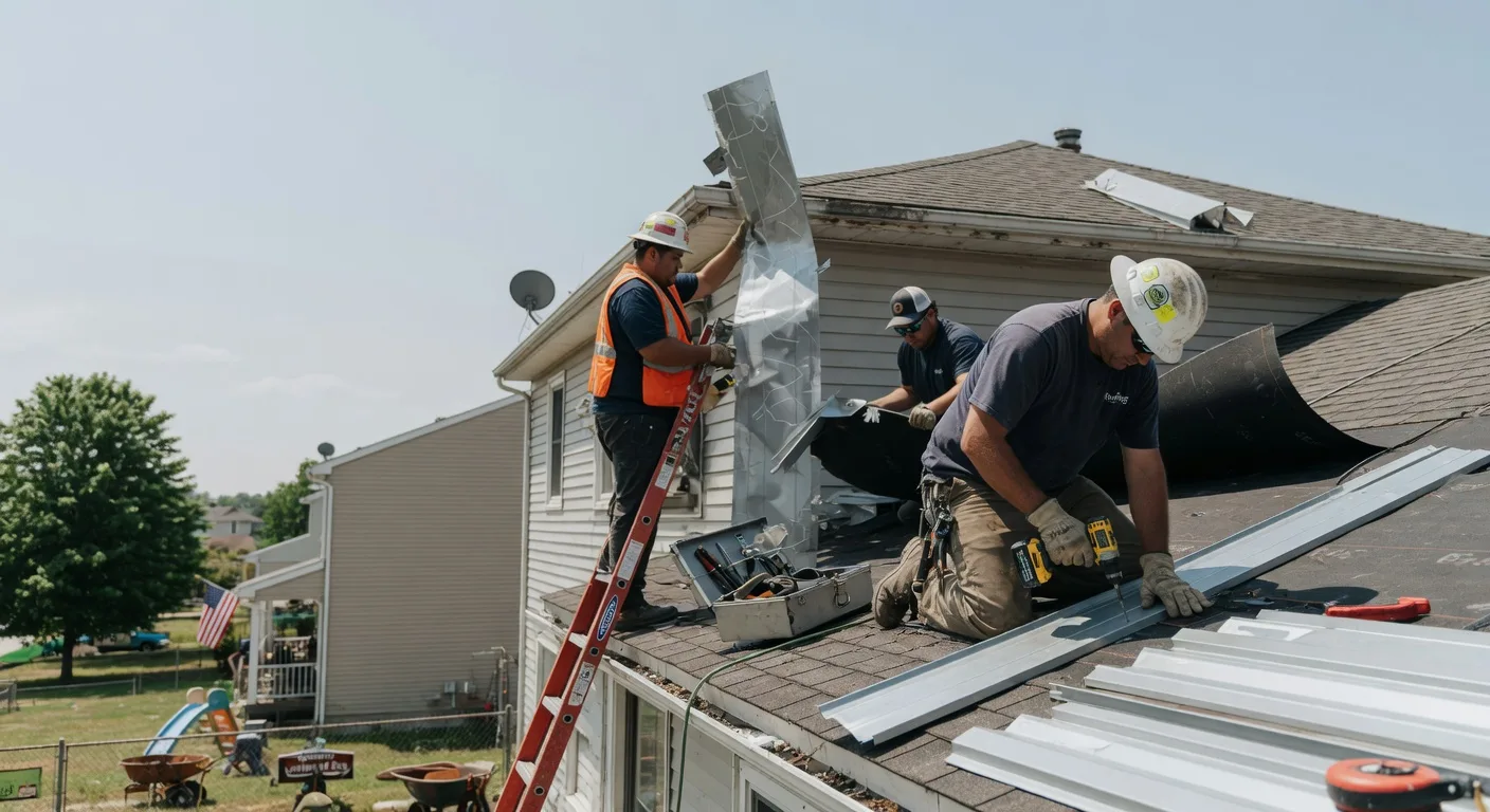 Storm Damage Metal Roof Repair in Orlando, OK